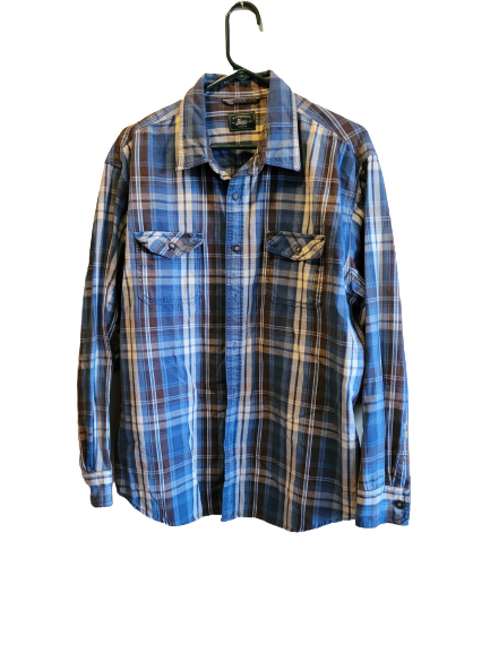 Bass Men's Long Sleeve Button Front Shirt Size XL